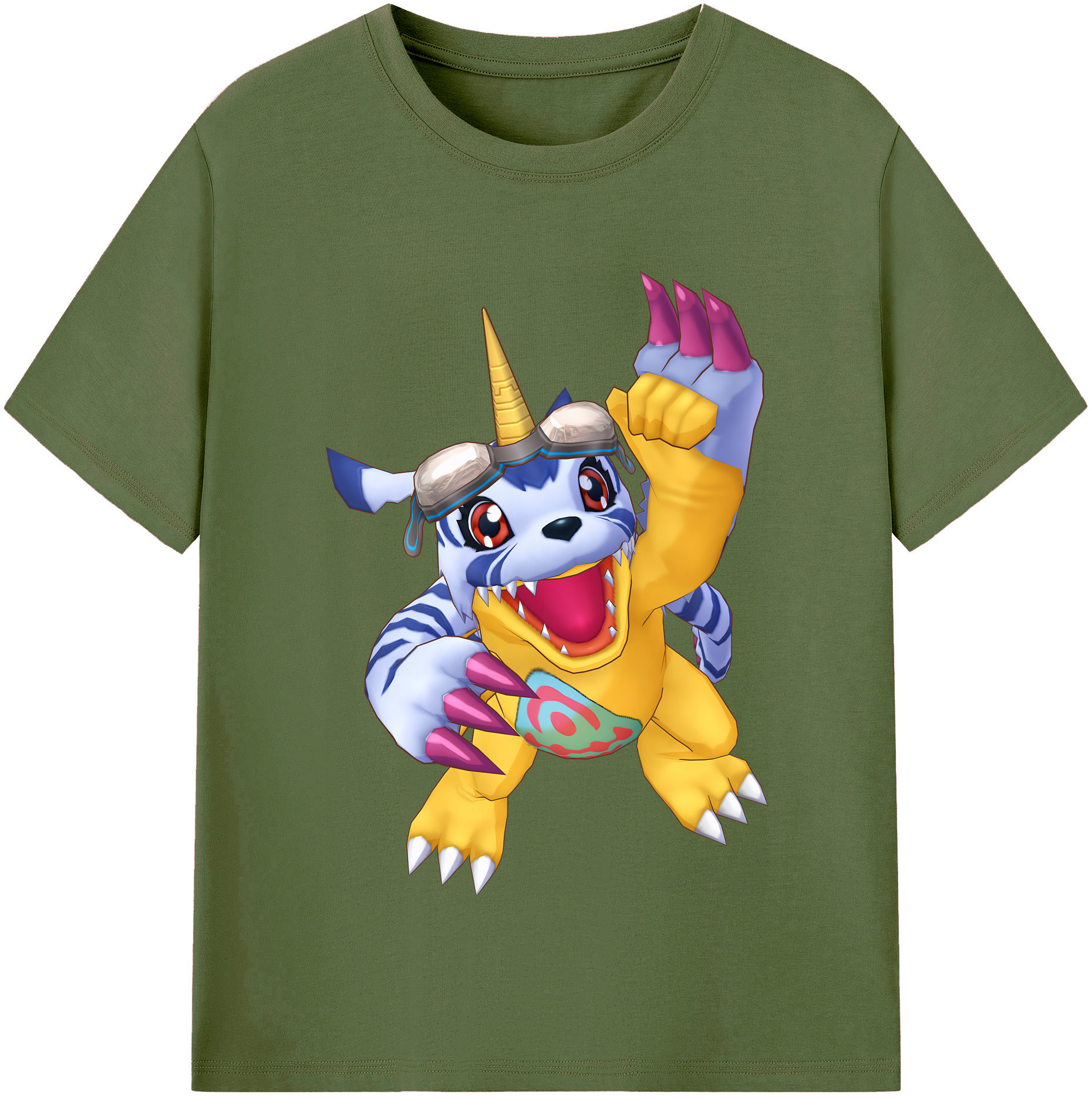 （画像用） Digimon デジタルモンスター/デジモン 綿100％半袖Tシャツ（フロントプリント）
